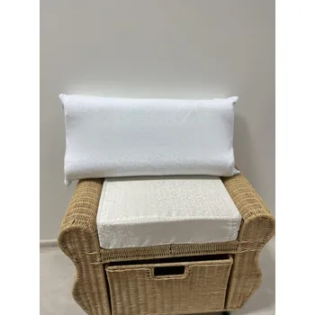 Polštář B.E.S. - Petrovice, s.r.o. Povlak Jersey na anatomický polštář, uzavírání na zip - bílá Rozměr: 30 x 60