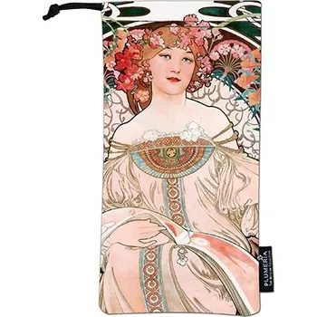 Pouzdro na brýle Plumeria Plu - Látkové pouzdro na brýle nebo mobil A. Mucha, Reverie - 9x18 cm