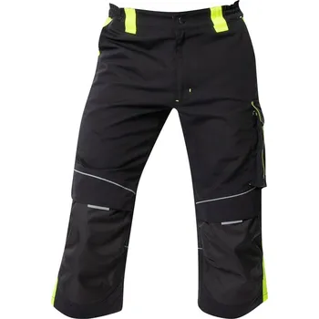pracovní kraťasy ARDON®NEON Pracovní 3/4 kalhoty černo žlutá 58 H6520/58