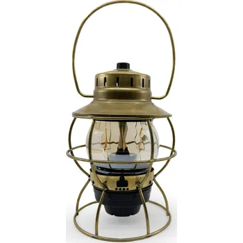 kempingová lampa BAREBONES | Železniční lucerna | Mosaz | Výkon 200lm | Rozptýlené světlo