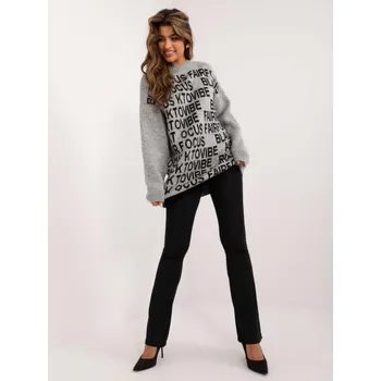 Dámský svetr Dámský svetr oversize šedý
