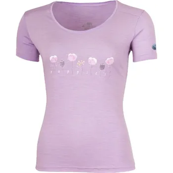 POPPY dámské 100% merino triko - Fialová 4141 / XL / Fialová
