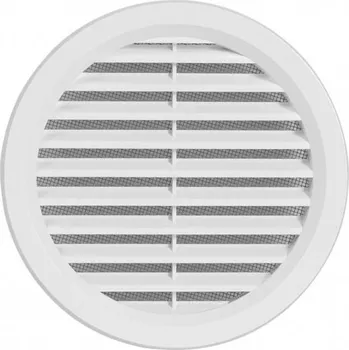 Větrací mřížka Gunnex Mřížka větrací kruhová se síťovinou Ø 110 mm bílá