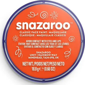 Výtvarná barva Snazaroo barva na obličej 18ml - oranžová - Dark Orange