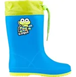 Dětské holínky Coqui RAINY COLLAR 25 Modrá, Žlutá