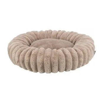 Pelíšek pro psa Kulatý pelech LONNI, sametový manšestr, světlehnědá 60cm