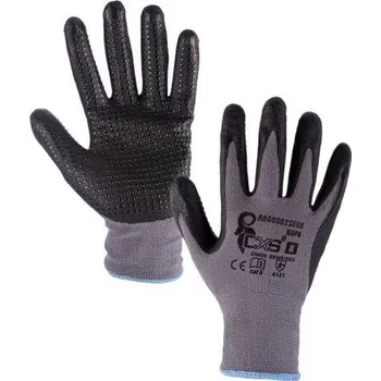 Pracovní rukavice rukavice 1921 Napa, nitril, ŠE/ČER 10