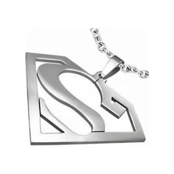 Řetízek Prosperk Řetízek ocelový s přívěskem Superman S2993