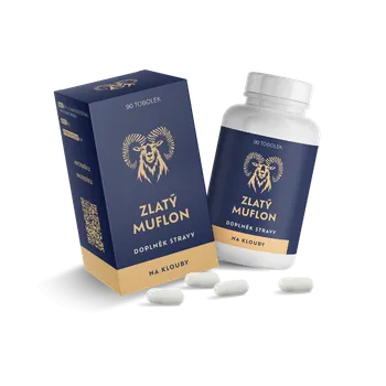 Kloubní výživa Zlatý muflon Česká kloubní výživa Zlatý muflon, 11 účinných látek - 90 kapslí