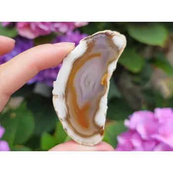 Přírodní kámen Achátový plátek z Brazílie 17g