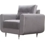 Křeslo Aigo, šedá / dřevo bílé (an 3667/3666)