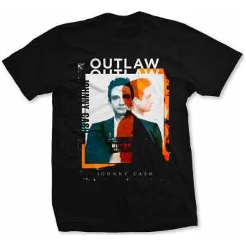 Pánské tričko Merch Johnny Cash: Tričko Outlaw Photo XXL