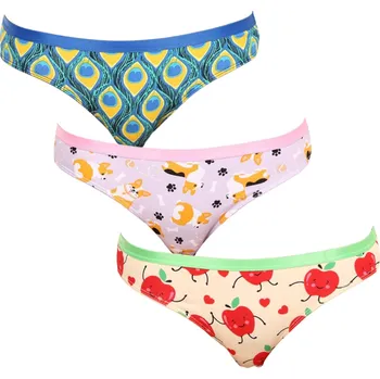Kalhotky 3PACK veselé dámské kalhotky Dedoles (K054241161) XL Možnost vrácení zboží ZDARMA do 120 dnů!