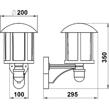 Lampička Albert Leuchten Půvabné Genefe venkovní nástěnné světlo bílo-zlatá - průměr nástěnné základny 10 cm bílá-zlatá, čirá 1 x 75 W - Doprava zdarma