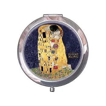Kosmetické zrcátko Plumeria Plu - Kosmetické zrcátko G. Klimt The Kiss Blue - 7 cm