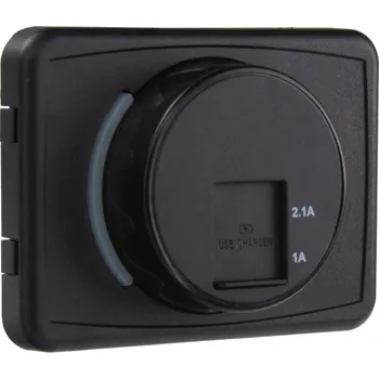 Auto elektroinstalace 2x USB 3,1A zásuvka 12/24V, montáž na povrch - 34661D.1