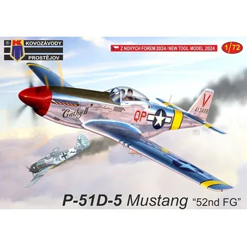 Plastikový model 1:72 Kovozávody KPM441 P-51D-5 Mustang "52.th FG" 1/72 - expresní doprava