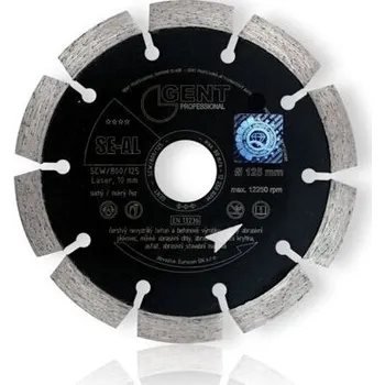 Řezný kotouč GENT diamantový kotouč 125mm SE-AL SCW/800/125/22,2 čerstvý beton, abrasivní materiály, asfalt