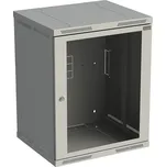 Rozvaděč nástěnný SENSA 15U 500mm, dveře sklo,RAL 7035, SENSA-15U-65-11-G