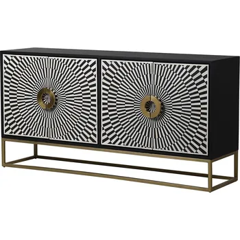 Organizace kuchyně Designový příborník Black Bone Sunray 160cm