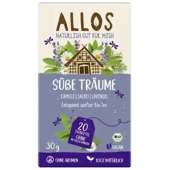 Čaj Allos Bylinný čaj Sladké sny 20 x 1,5 g bio