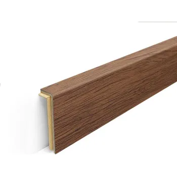 soklová lišta Soklová lišta z vinylu KS56 délka 1235 mm Barva: 9505 Ořech vlašský