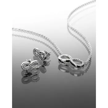 Souprava šperků Prosperk Dámská sada náušnice a náhrdelník nekonečno S4037