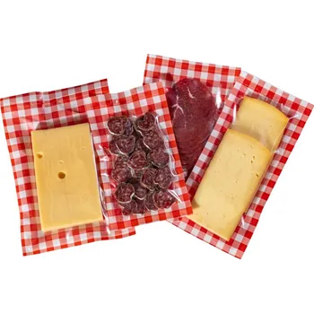 VAC-STAR Vakuové sáčky 120x230 80 µm - červené káro