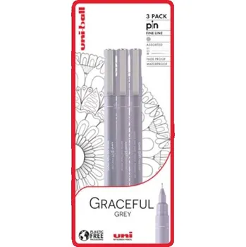 UNI PIN - Graceful Grey sada 3 ks linerů