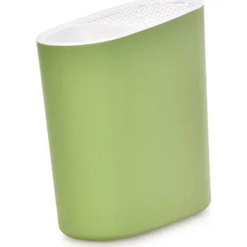 Odkapávač na nádobí GOURMET | 2v1 šikmý stabilní stojan a odkapávač na nože olivový s bílou Dedra