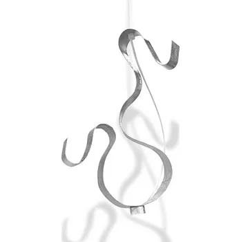 Knikerboker Curve LED závěsné světlo 1Fl stříbrná - stropní držák – Ø 12,5 cm; výška 4 cm lístkové stříbro 1 x 2 W LED - Doprava zdarma