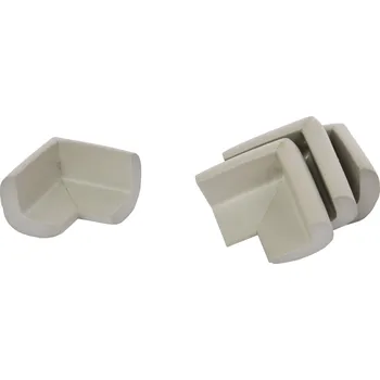 Dětská zábrana NÁRAZNÍK | 4 ks pěnové ochranné rohy na nábytek pro bezpečný domov šedý Dedra