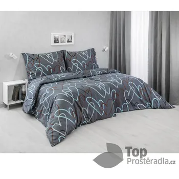 Povlečení TOP Flanelové povlečení 140 x 200, 70 x 90 cm knoflík