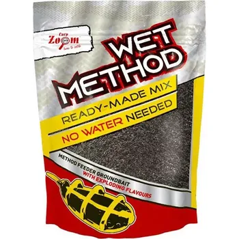 Návnadová surovina Carp Zoom Vlhčená směs Wet Method - 850 g/Studená voda
