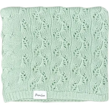 Dětská deka Mimilove Ažurková dečka Romance Pastel Mint
