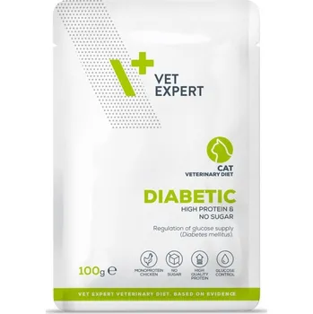 Krmivo pro kočku VetExpert DIABETIC CAT - vlhké dietní krmivo pro kočky 100 g