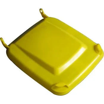 Popelnice HTI Víko k plastové popelnici 240 lt. - plastové nádobě - žluté