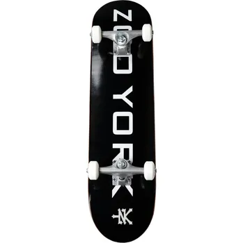 Skateboard Skateboard ZOO YORK Logo Block 7.75" | BLACK-WHITE