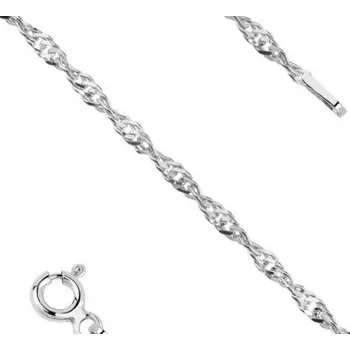 Náramek Prosperk Tenký stříbrný kroucený náramek 18cm S0466