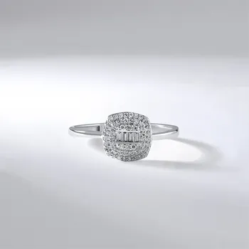 Prsten Lillian Vassago Zásnubní prsten s brilianty z bílého zlata LLV59-DR106W Velikost prstenu: 54