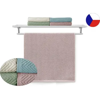 Ručník Luxusní ručník 50x100 GRAND 500g Rybí kost pudrová