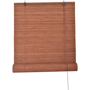 Stavební výplň Vingo Zatemňovací bambusová roleta 60 x 100 cm hnědá