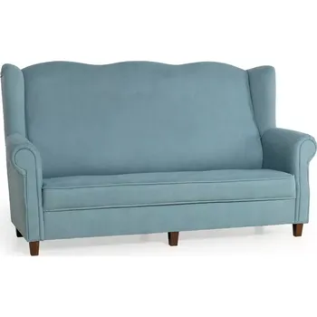 Pohovka Pohovka AS III, bleděmodrá (Pecos AN 3815/ořech)