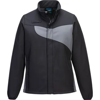 pracovní bunda PORTWEST Bunda PW278, softshellová, dámská POR-PW278BZRL L Černá/šedá