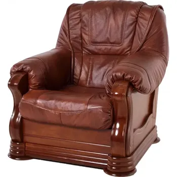 Křeslo Křeslo Baron kožené, červenohnědá/třešeň (a4/č.4)