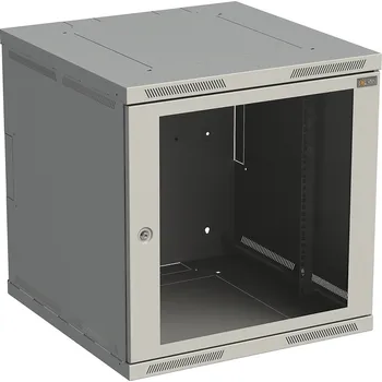 Rozvaděč Rozvaděč nástěnný SENSA 12U 600mm, dveře sklo, RAL 7035, SENSA-12U-66-11-G