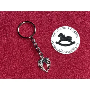 HandMade by VeJa Přívěšek s karabinkou - andělské křídla