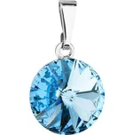 Přívěsek modrý Rivoli se Swarovski Elements Aqua 12 mm