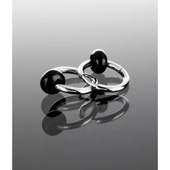 Náušnice Prosperk Náušnice kroužky s korálkem z Turmalínu S2023