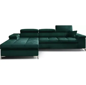 Sedací souprava Rohová sedací souprava Richard, levá, zelená (kronos 19)